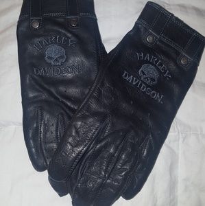 Womans Harley Davidson genuine leather biker glove